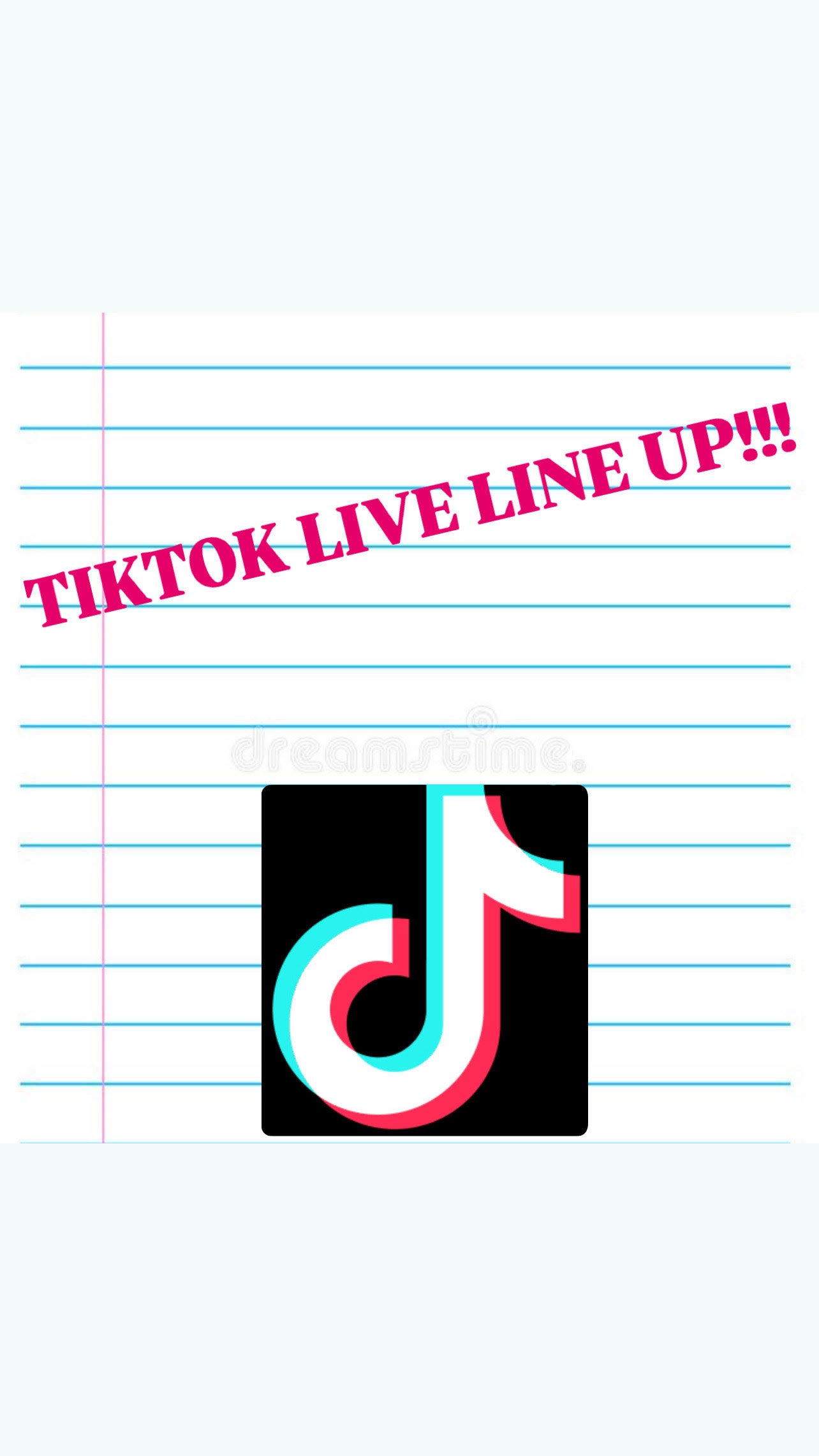 TikTok LIVE Line Up!